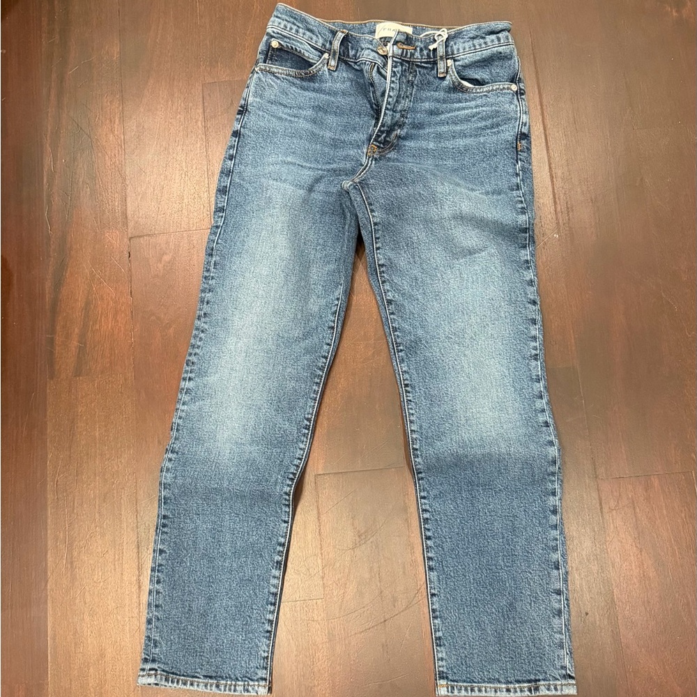 Frame Denim Light Blue Straight Jeans